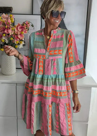 Lumi - Layered Summer Dress with V-Neck