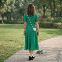 Hettie - Vintage Knit Maxi Shirt Dress