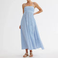 Alvera Striped Strappy Maxi Dress