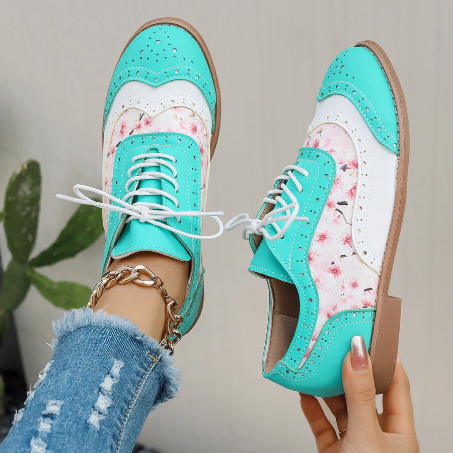 Aurora Metallic Oxford Shoes