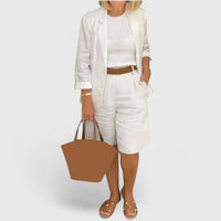 Railey | Elegant Suit 2-Piece Set White