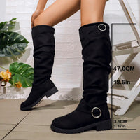 Alicia | Knee High Boots Black