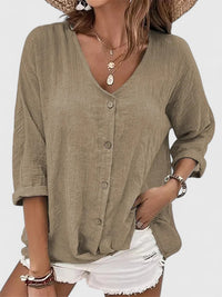 Kylie | Sophisticated Blouse Khaki
