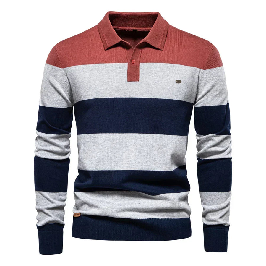 Alaric | Classic Warm Elegance Pullover Red