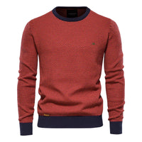 Paul - Men's Sweater with Checked Pattern