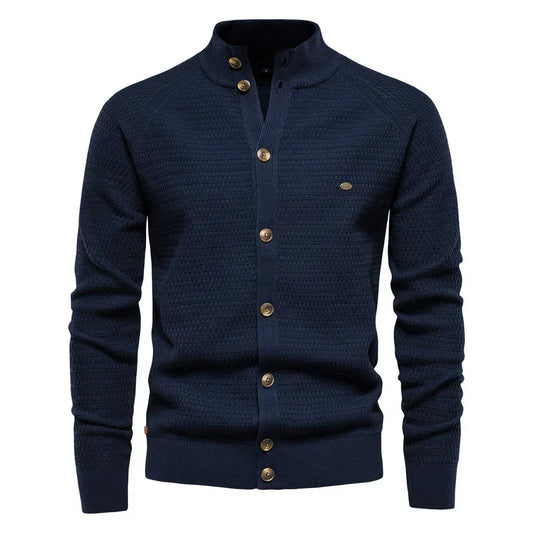 Charles - Exclusive Cotton Sweater – Dark Blue