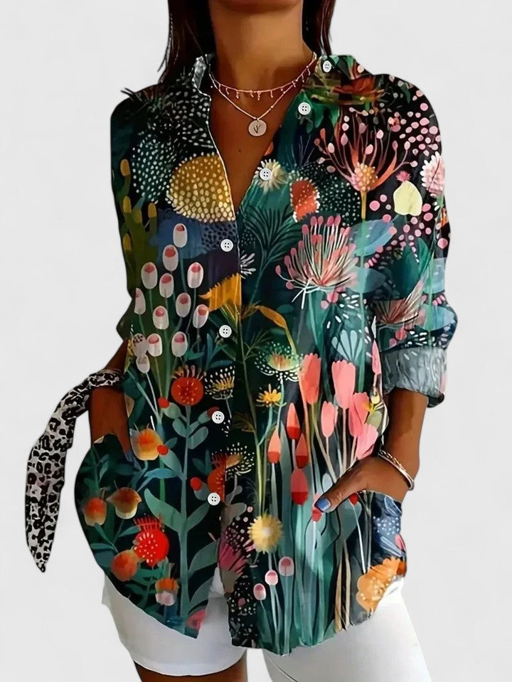 Anica | Sophisticated Blouse Green