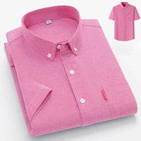 Kade | Lightweight Cotton Summer Shirt Dark pink