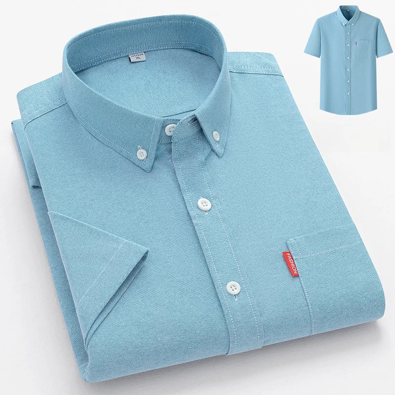 Kade | Lightweight Cotton Summer Shirt Turquoise