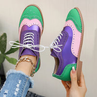 Aurora Metallic Oxford Shoes
