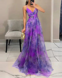 Fiora - Floral Chiffon Maxi Dress