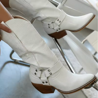 Zamma | Premium Luxery Cowboy Boots White