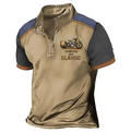 Seth – Vintage Motorcycle Polo Shirt for Men
