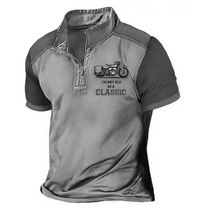 Seth – Vintage Motorcycle Polo Shirt for Men