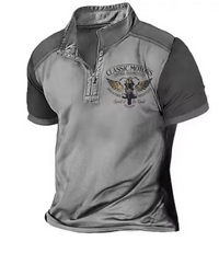 Seth – Vintage Motorcycle Polo Shirt for Men