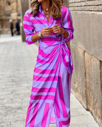 Clarissa - Printed Wrap Dress