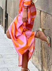 Clarissa - Printed Wrap Dress