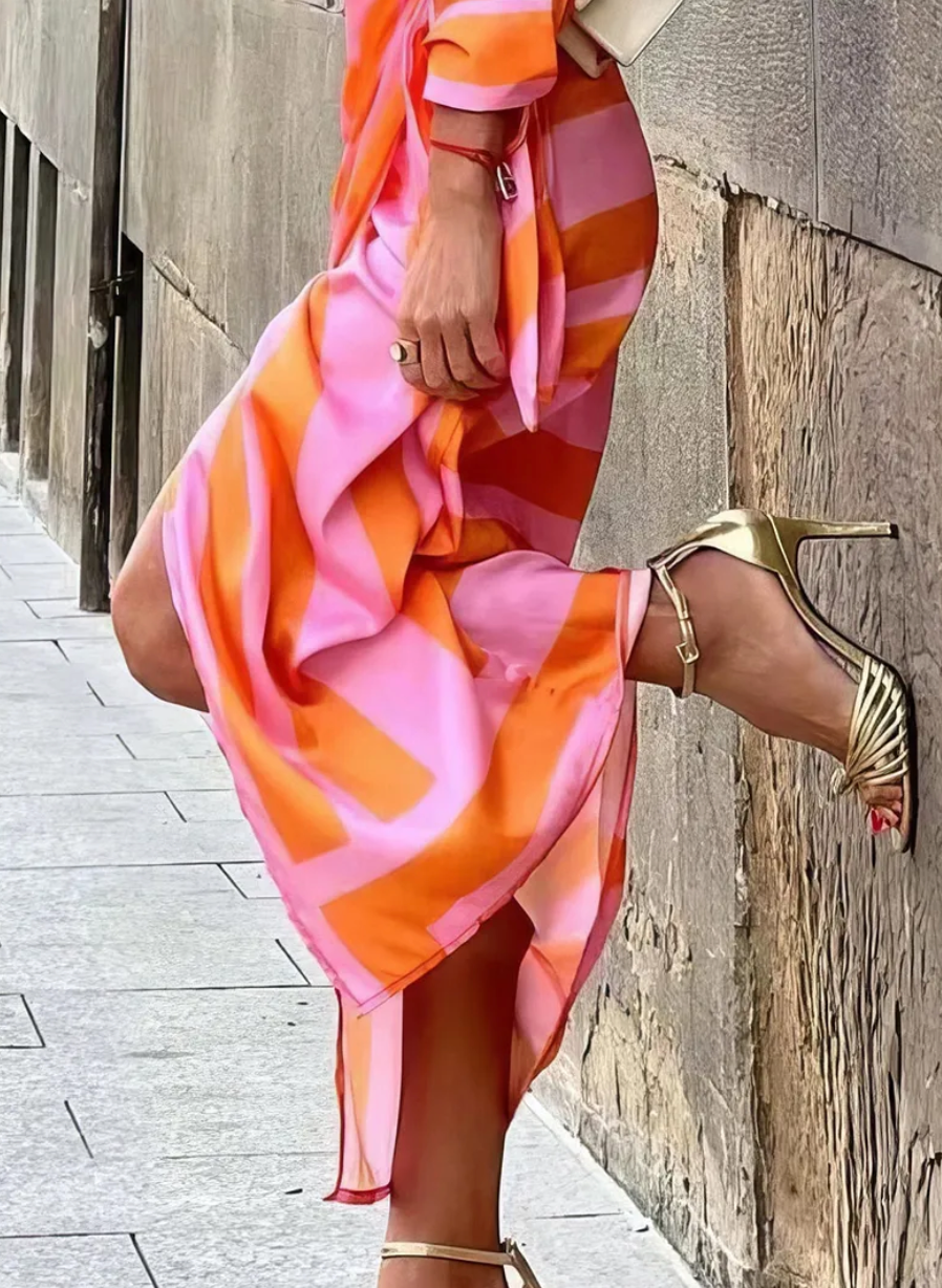 Clarissa - Printed Wrap Dress