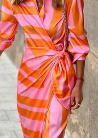 Clarissa - Printed Wrap Dress