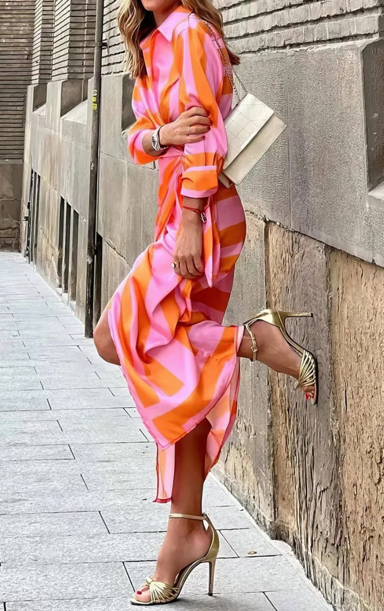 Clarissa - Printed Wrap Dress