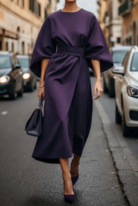 Katherine - Elegant Lantern Sleeve Dress