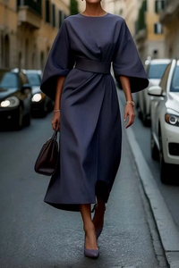 Katherine - Elegant Lantern Sleeve Dress