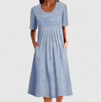 Felyzette | Comfortable Midi Dress Blue