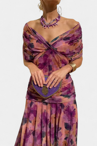 Eryzziah | Elegant Dress Purple