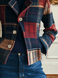 Laura – Classic Plaid Wool Jacket