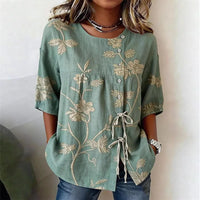 Nell - Elegant Floral Embroidered Blouse