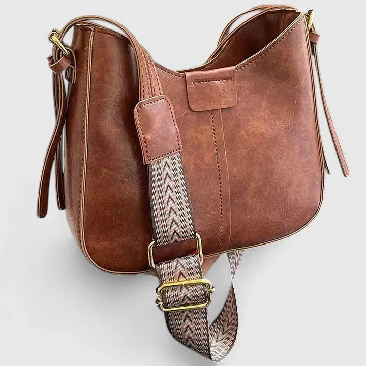 Mariselyah | Elegant Shoulder Bag Red Brown