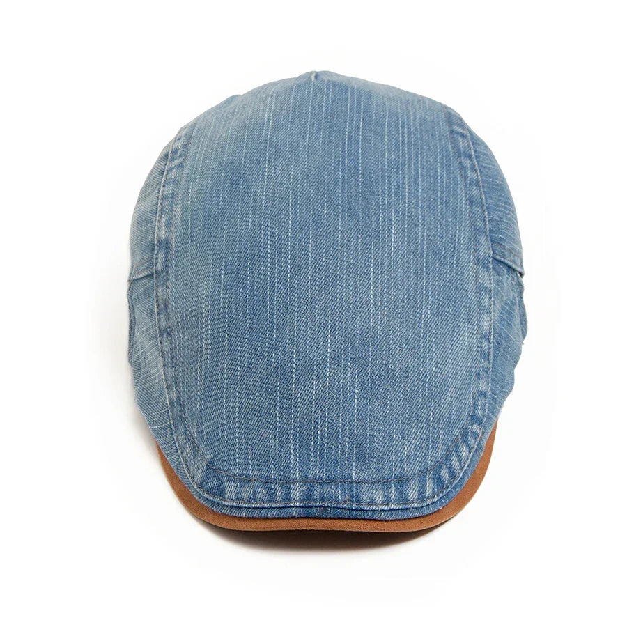 Rupert – Premium Denim Flat Cap