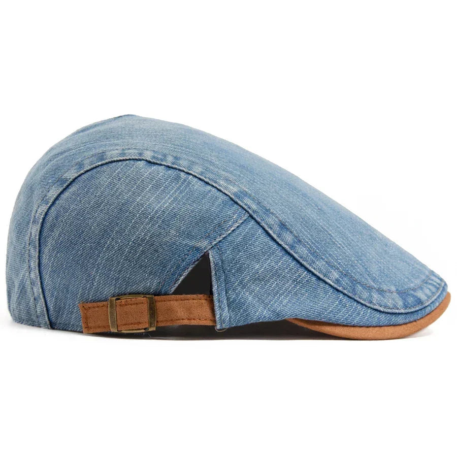 Rupert – Premium Denim Flat Cap