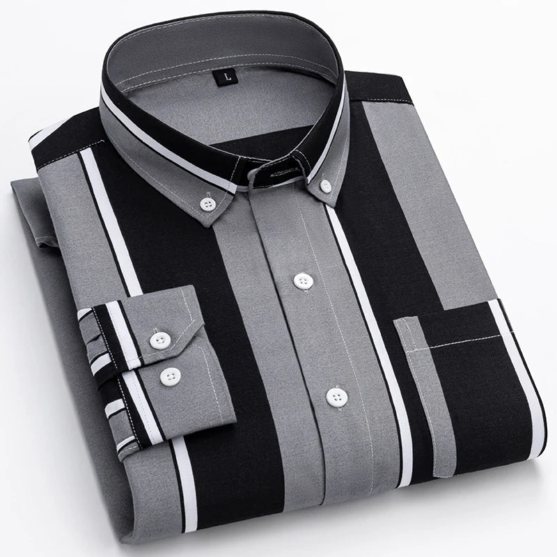 Simon | Stylish Cotton Shirt Dark Gray