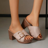 Orfa Platform Heel Sandal