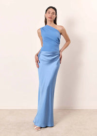 Charlotte - Maxi Dress with a Guilt in Satin