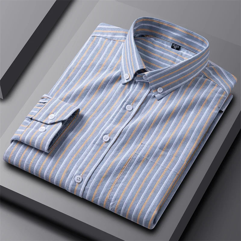 Adrian | Classic Oxford Button-Up Gray