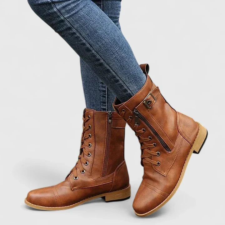 Karyssah | Orthopedic Boots Light Brown