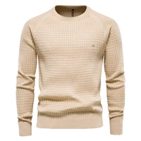 Thomas - Men's Sweater with Diamond Pattern