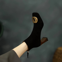 Evie - Elegant Velvet Boots