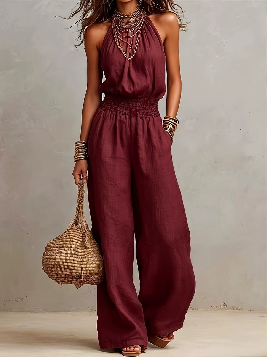 Valerie – Elegant Halterneck Jumpsuit