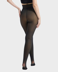 Margot – Semi-Transparent Fleece-Lined Tights