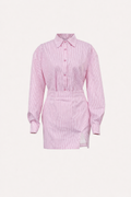 Ximena Striped Shirt and Skirt Set