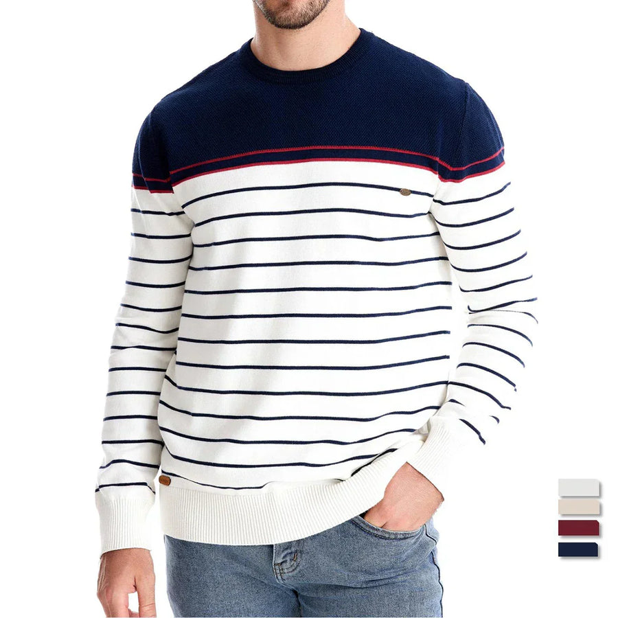 Stephen - Men's Striped Sweater