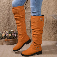 Alicia | Knee High Boots Orange