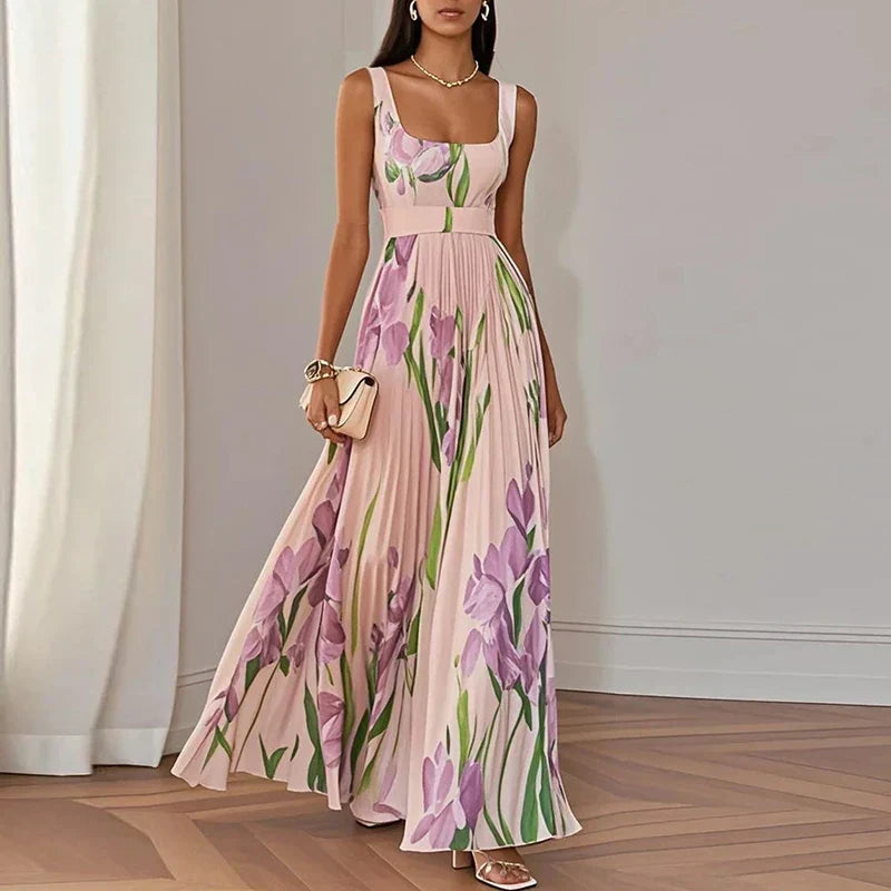 Arabella - Floral A-Line Maxi Dress
