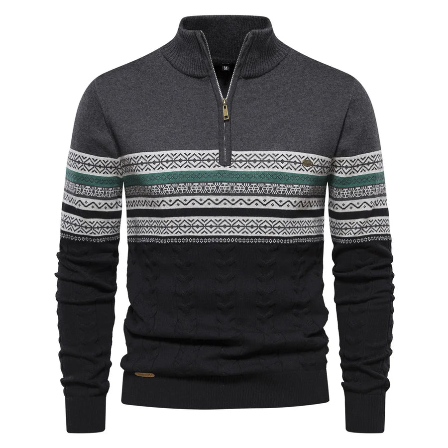 Alistair | Classic Warm Elegance Pullover Dark Gray
