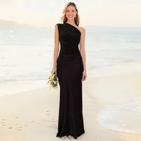 Charlotte - Maxi Dress with a Guilt in Satin