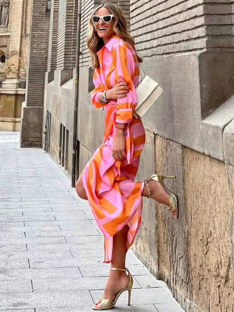 Clarissa - Printed Wrap Dress
