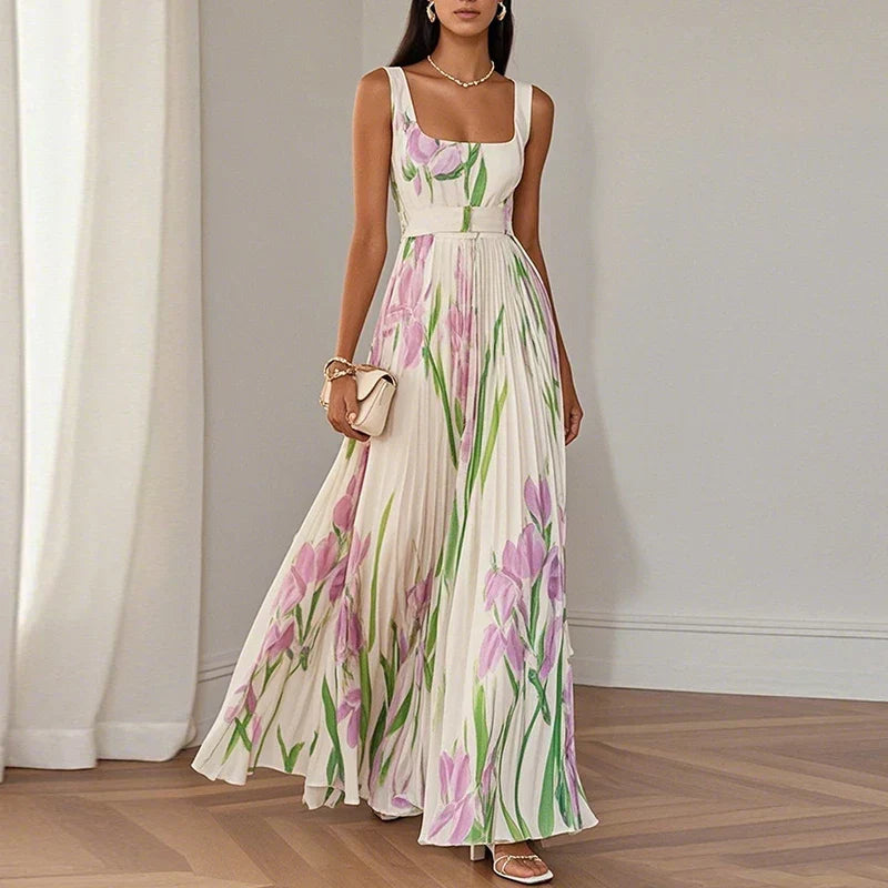 Arabella - Floral A-Line Maxi Dress